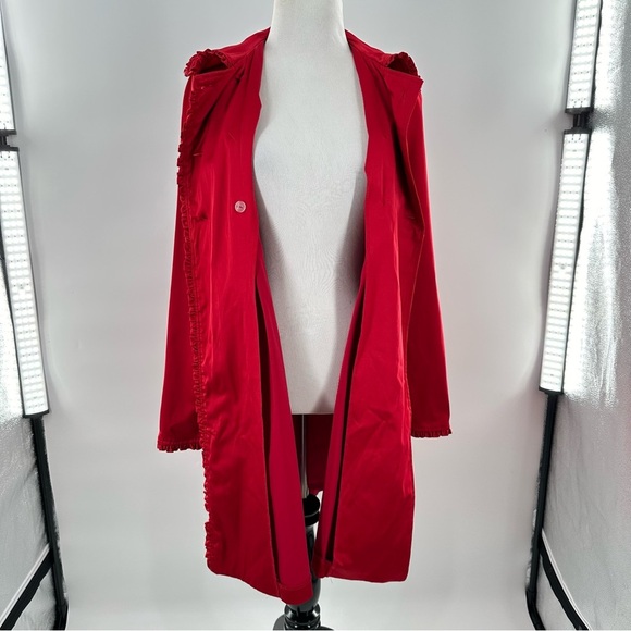 BCX juniors dress coat size S deep ruby red double breasted vintage 90s y2k - Picture 10 of 14